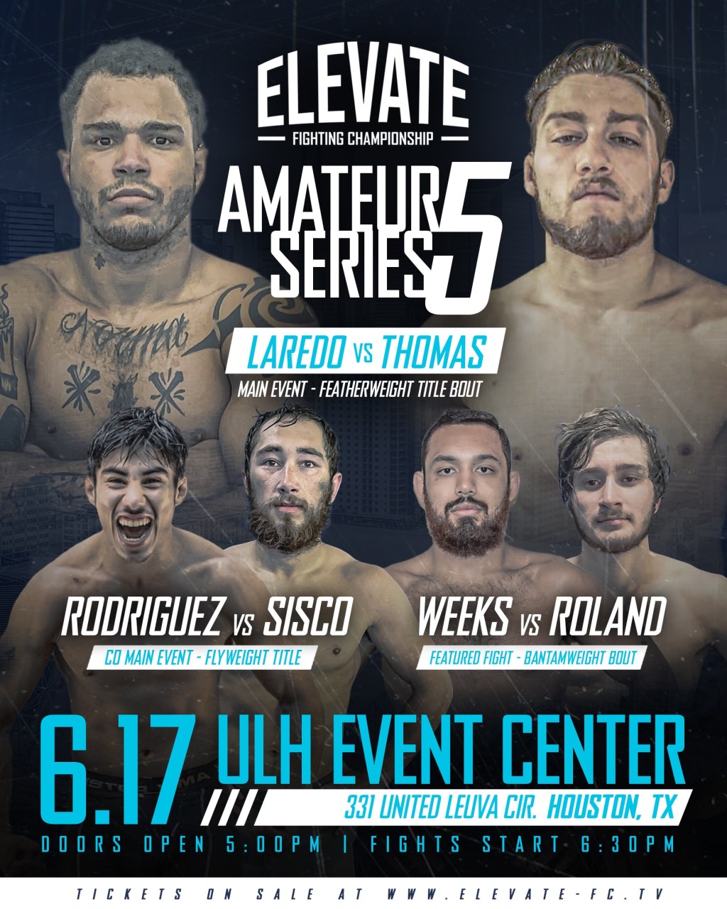 ELevate FC  Tickets  Elevate FC MMA