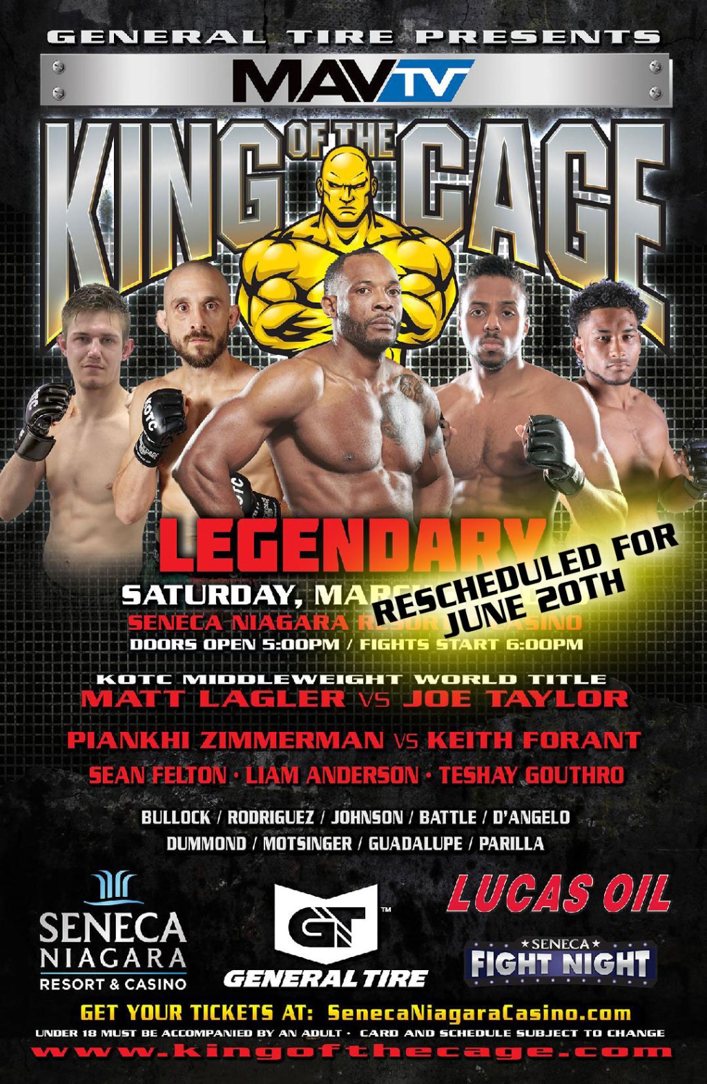 King of the Cage Re-Debuts at Silver Legacy Resort Casino Reno on